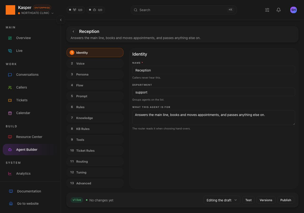 Flow builder