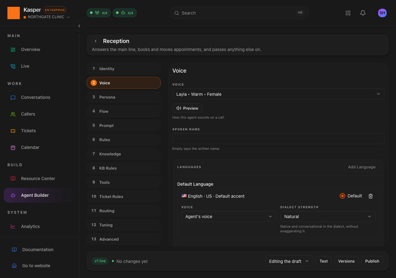 Voice and Languages