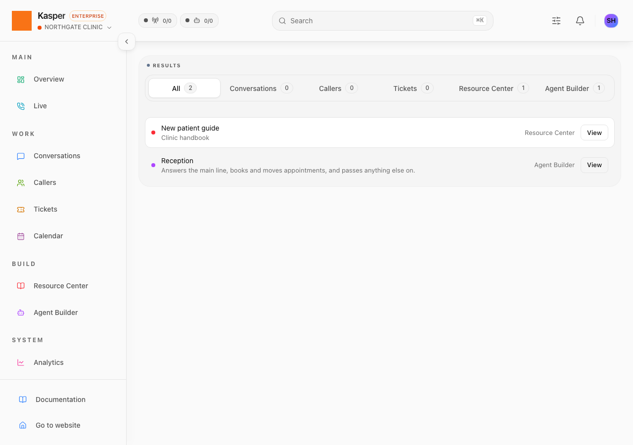 Workspace Search